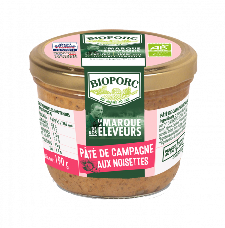 Terrine de campagne aux noisettes