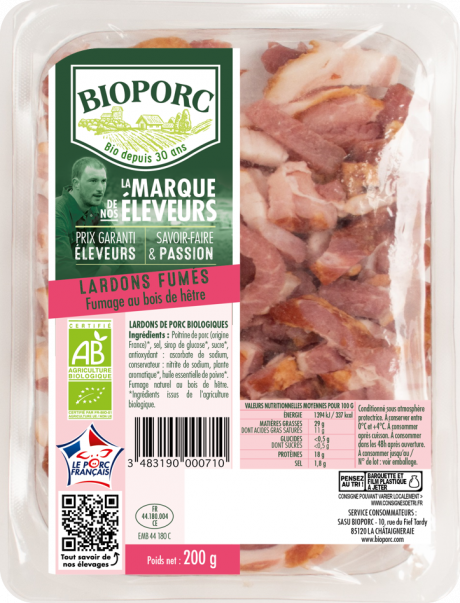 Lardon fumés 200g 