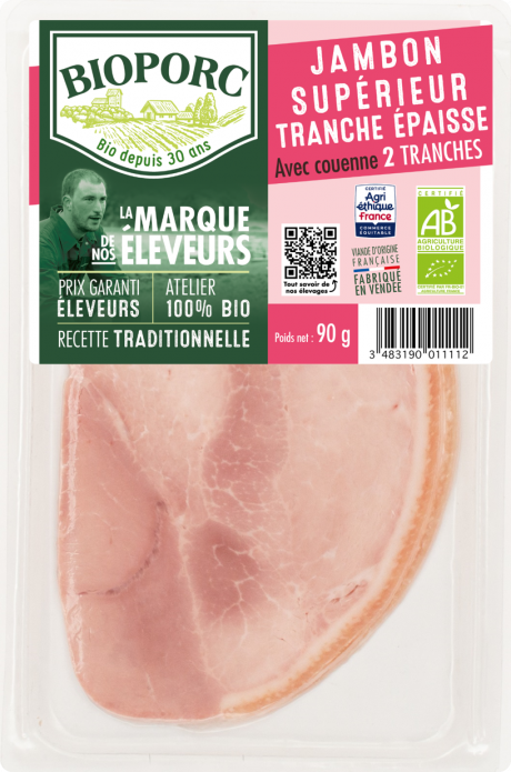 Jambon supérieur AC x2 TRANCHES EPAISSES 