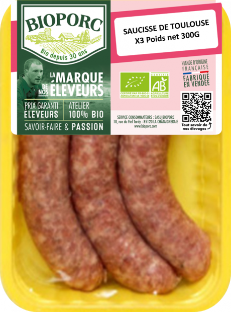 Saucisse de Toulouse x3