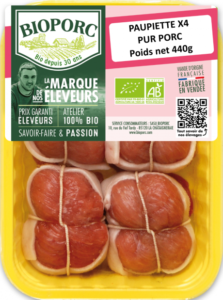 Paupiette de Porc A/barde x4