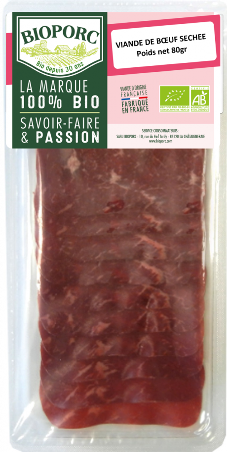 Viande de buf sechée x10 tr