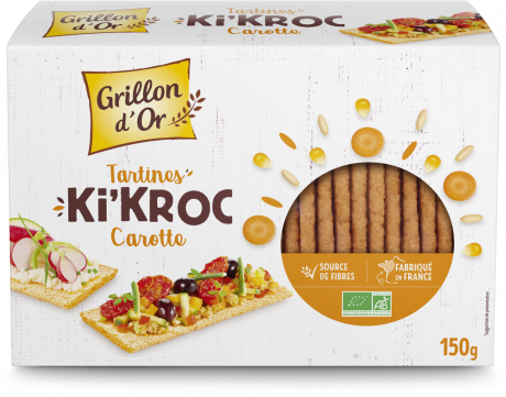 Tartines ki'kroc carotte 150g GO AB