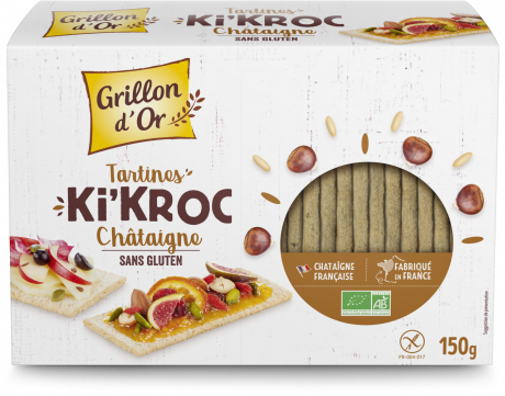 Tartines ki'kroc châtaigne sans gluten 150g GO AB