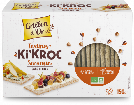 Tartines ki'kroc sarrasin sans gluten 150g GO AB