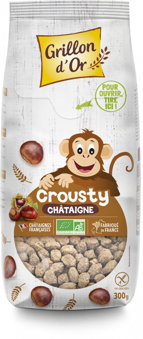 Crousty chataigne sans gluten 300g GO AB