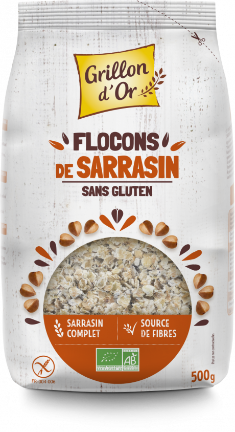 Flocons de sarrasin sans gluten 500g GO AB