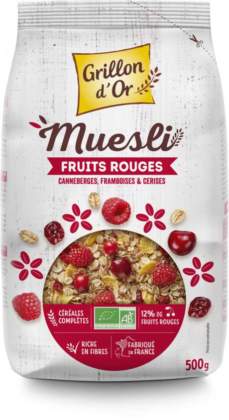 Muesli fruits rouges 500g GO AB