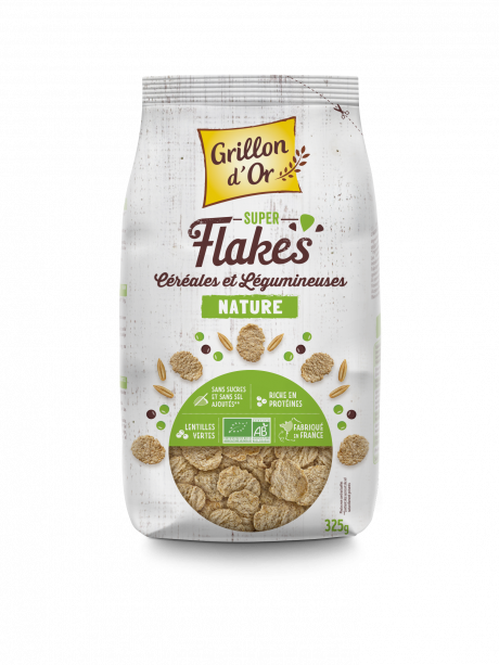 Super flakes cereales & legumineuses nature 325g GO AB