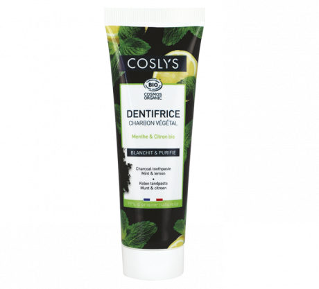 Dentifrice charbon menthe-citron