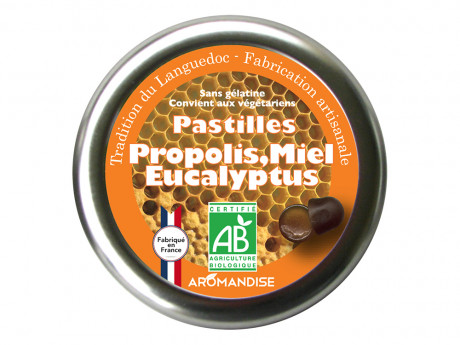 Pastilles a la propolis, miel et eucalyptus 