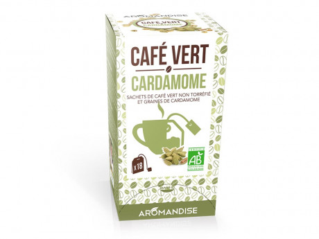 Cafe vert cardamome en sachets 
