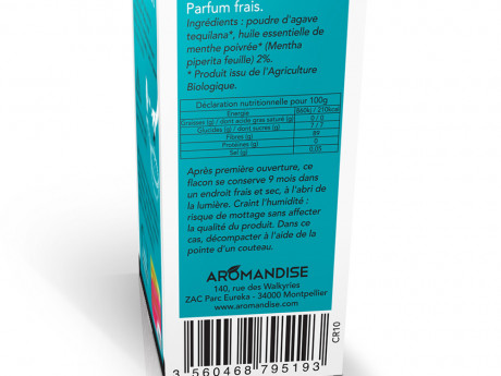 Cristaux d'huiles essentielles menthe