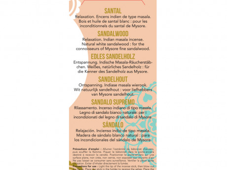 Encens indiens haute tradition santal supreme