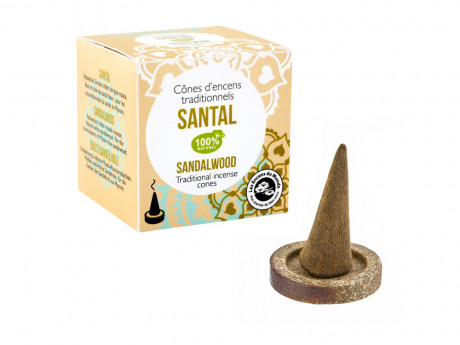 Cones d'encens indiens haute tradition santal