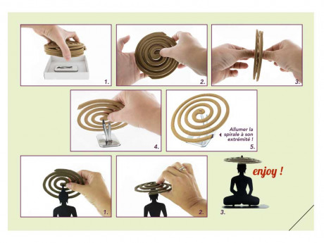 Spirales d'encens, encens d'été 