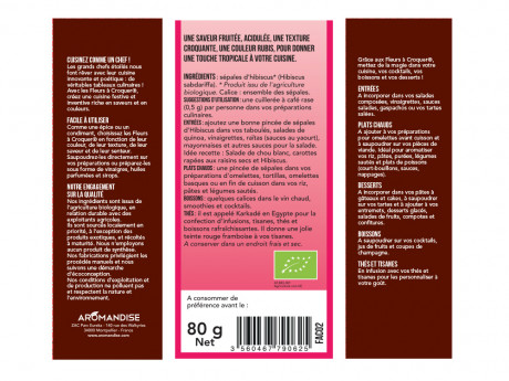 Fleurs a croquer petales d'hibiscus