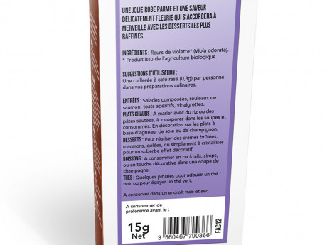 Fleurs a croquer fleurs de violette 