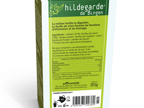 Tisane drainante bio en sachets Aromandise