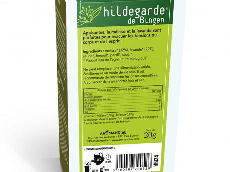 Tisane relaxante bio en sachets Aromandise