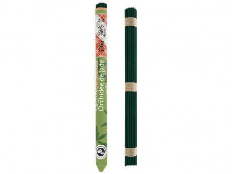 Encens japonais rouleau long orchides de jade Aromandise