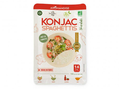 Spaghettis de konjac et riz
(ou shirataki) 