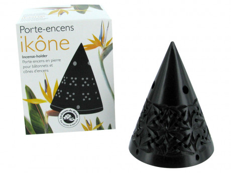 Porte-encens ikône noir Aromandise