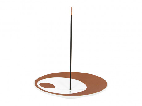 Porte-encens ceramique pirogue rayee Aromandise