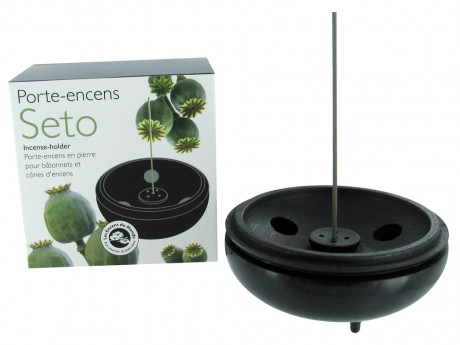 Porte-encens seto noir Aromandise