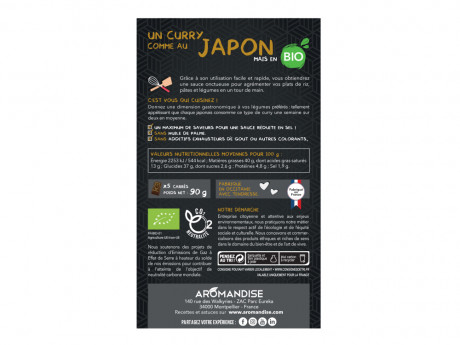 Sauce au carre curry japonais