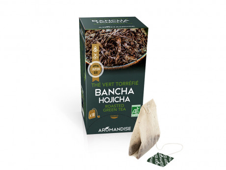 The vert bancha hojicha en infusettes 