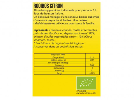 The glace rooibos citron Aromandise