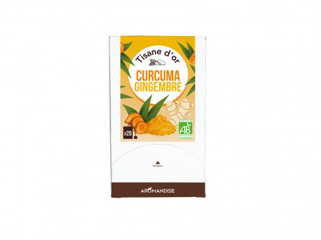 Tisane d'or curcuma gingembre bio Aromandise