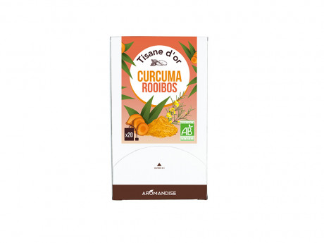 Tisane d'or curcuma rooibos bio Aromandise