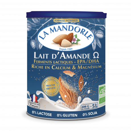 Lait d'Amande enrichi en Ferments lactiques, Calcium et EPA/DHA