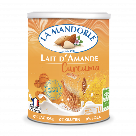 Lait d'Amande Curcuma riche en Cuivre et Manganèse