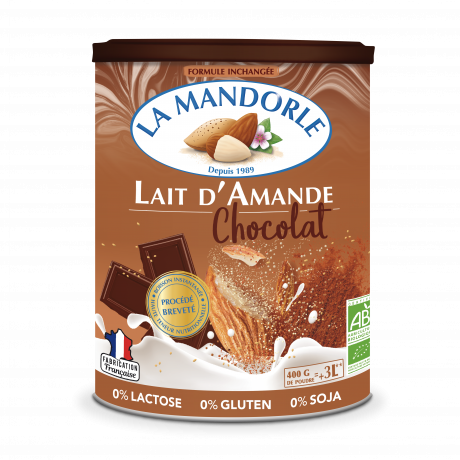 Lait d'Amande Chocolat riche en Magnésium et Fer