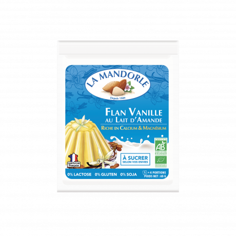 Flan vanille au Lait d'Amande