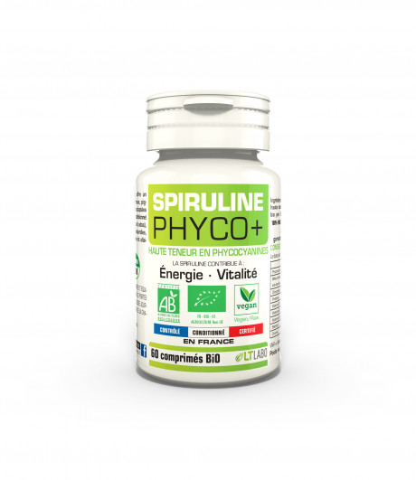 Spiruline bio 500 mg phyco+ 60 comprimés