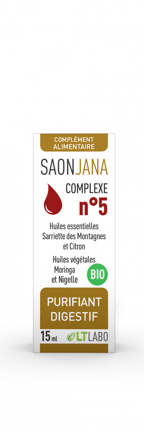 Saonjana complexe n°5 purifiant digestif certifié bio 15 ml
