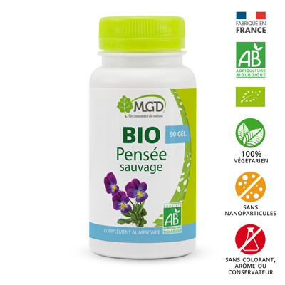 Pensée Sauvage (partie aérienne fleurie, Viola tricolor) 