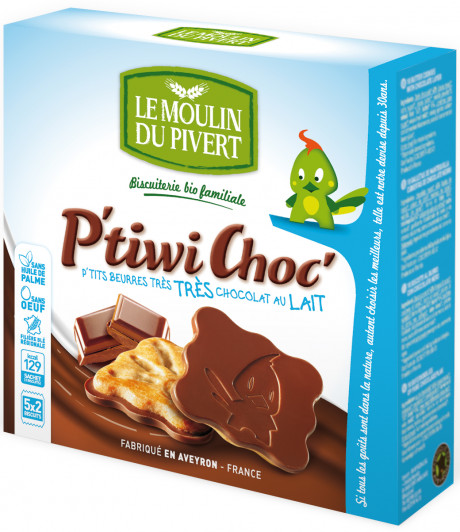 P'Tiwi Choc petit beurre tablette chocolat au lait