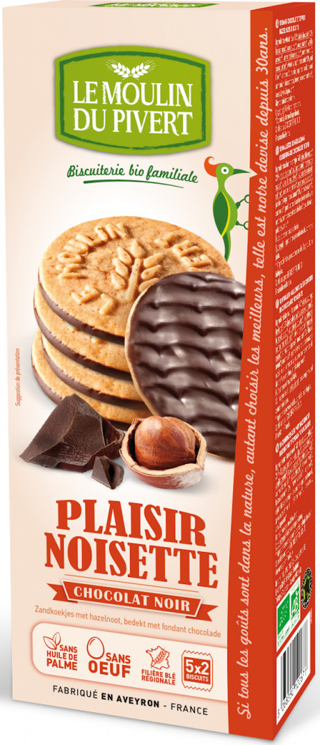 Plaisir Noisette nappé de chocolat noir