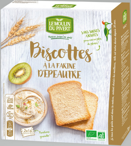 Biscottes à la farine d'Epeautre
