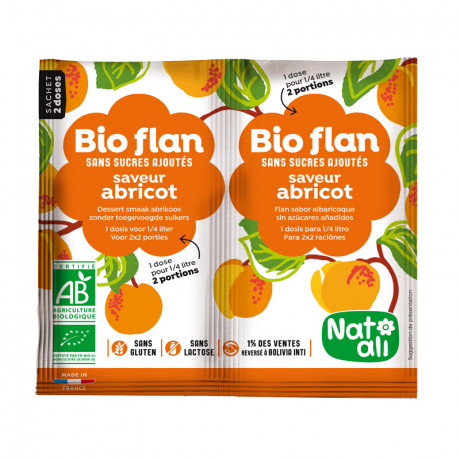 Bioflan saveur abricot          
