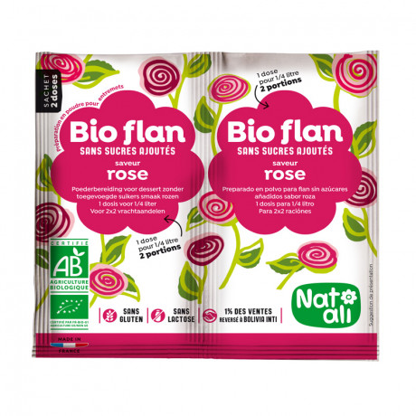 Bioflan saveur rose        