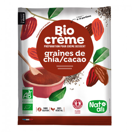 Crème chia-cacao