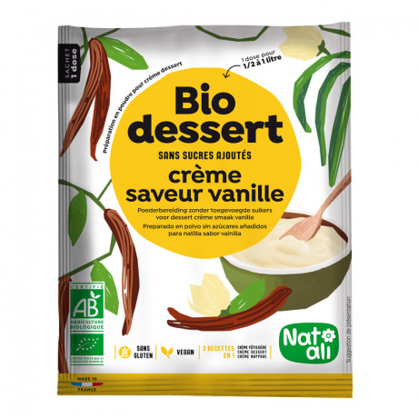 Biodessert saveur vanille                