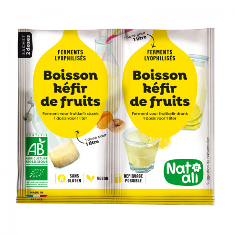 Ferment pour boisson kéfir de fruits