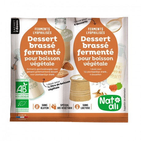 Ferment pour dessert brassé végétal 
(toutes boissons végétales sauf soja) - NOUVEAU